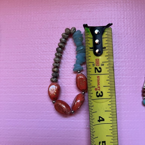 Elegant Boho Multicolor Beaded Necklace and Bracelet Set - Picture 11 of 14